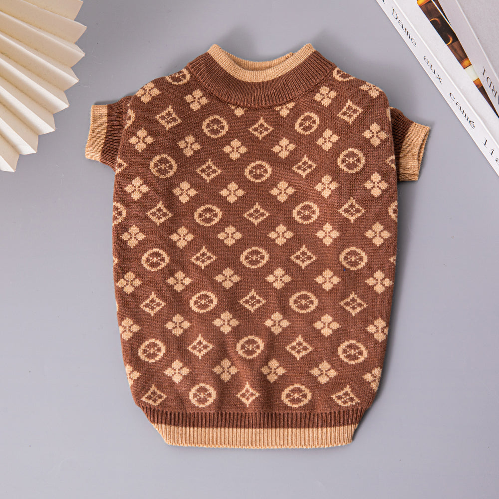 L-V luxury design dog Pet sweater