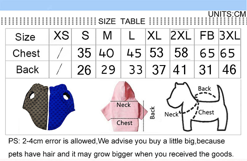 G-G Luxury Design Dog Jacket