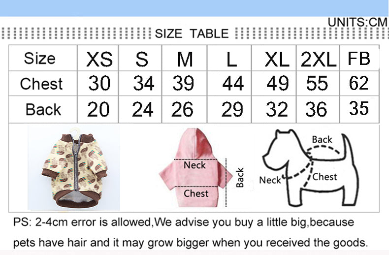 TNF Luxury Design Dog Jacket