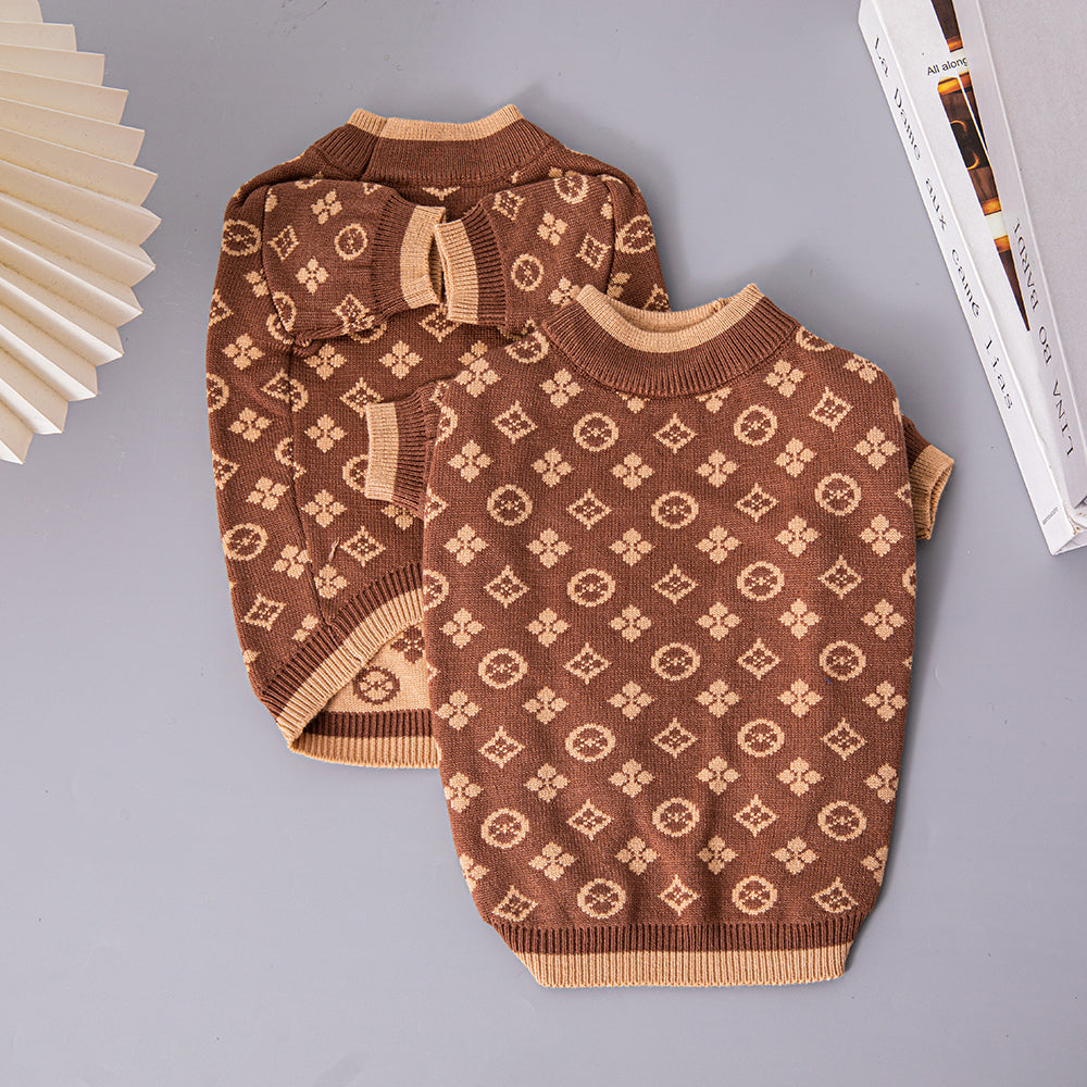 L-V luxury design dog Pet sweater