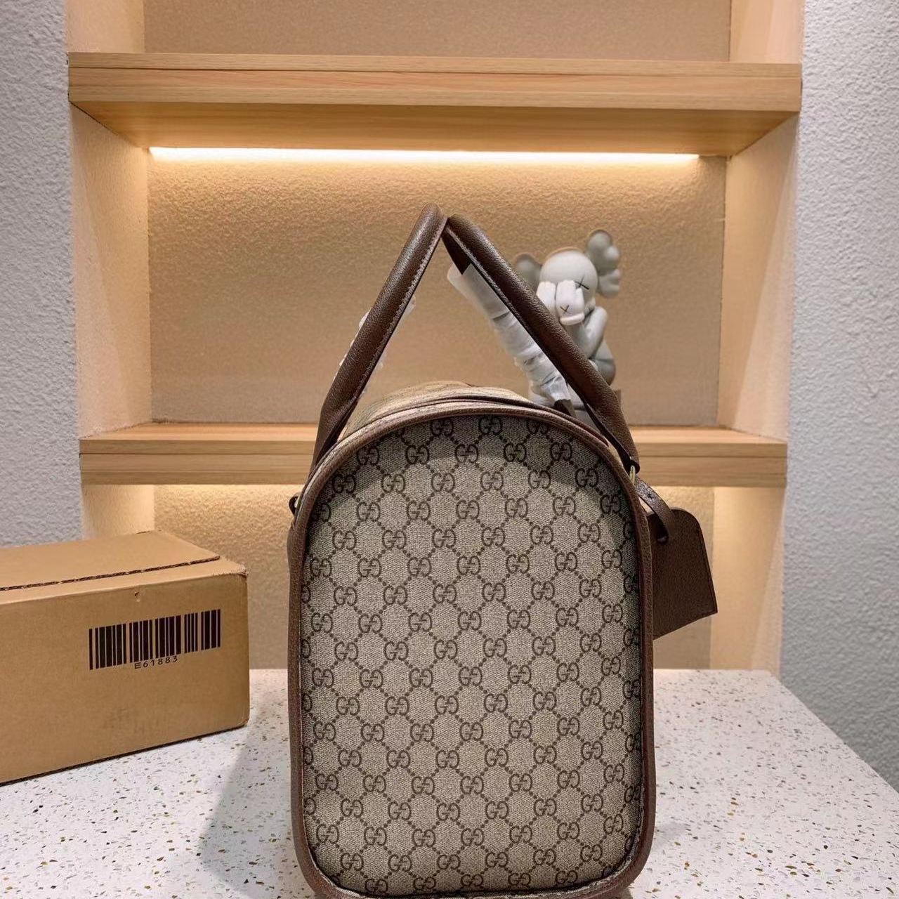 GG Brown Designer Letters Dog Airline Bag