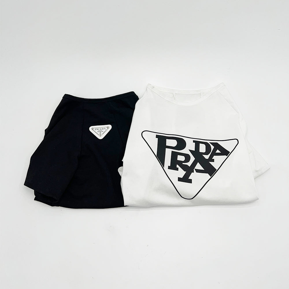 P triangle hardware logo pet T-shirt