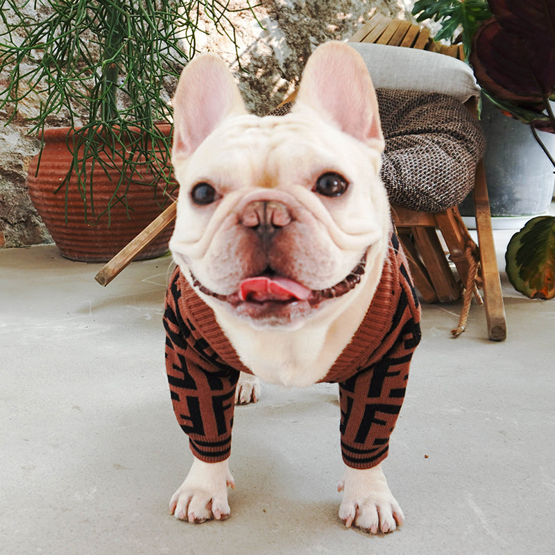 L-V luxury design pet dog sweater