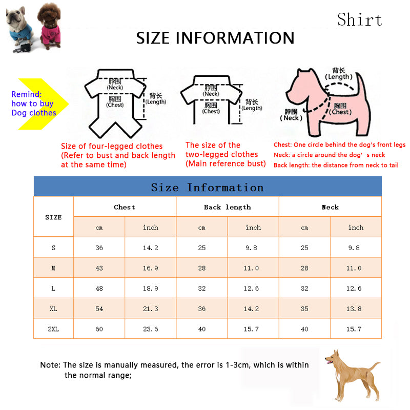C-N luxury design pet dog T-shirt