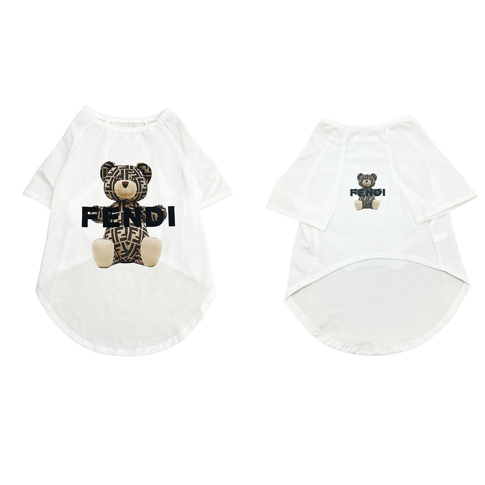 F Bear Double Logo Designer T-shirt