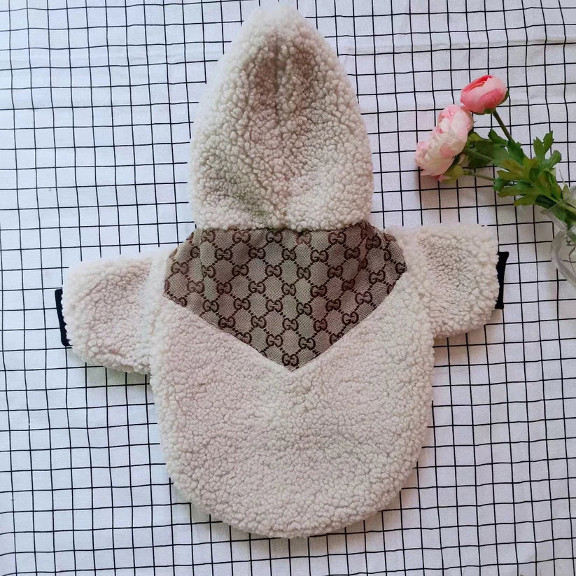 Goochi x The Dog Face Fur Dog Jacket