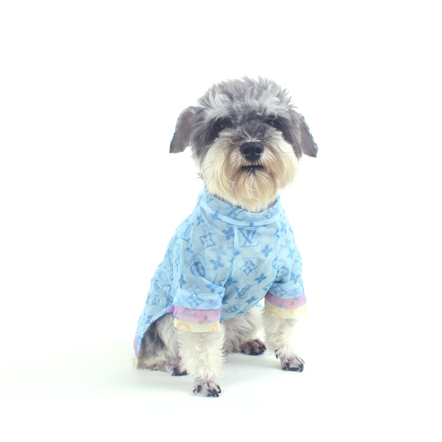 L-V luxury design pet dog T-shirt