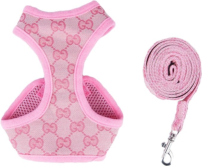 GG lettering luxury dog harness