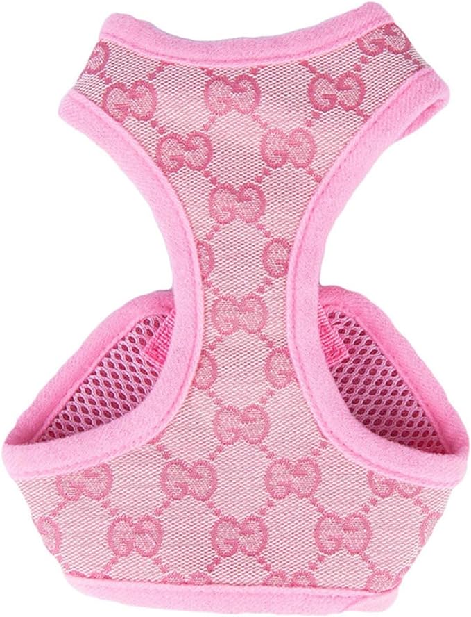 GG lettering luxury dog harness
