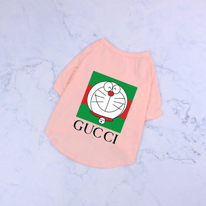 G-G luxury design Cartoon pet dog T-shirt