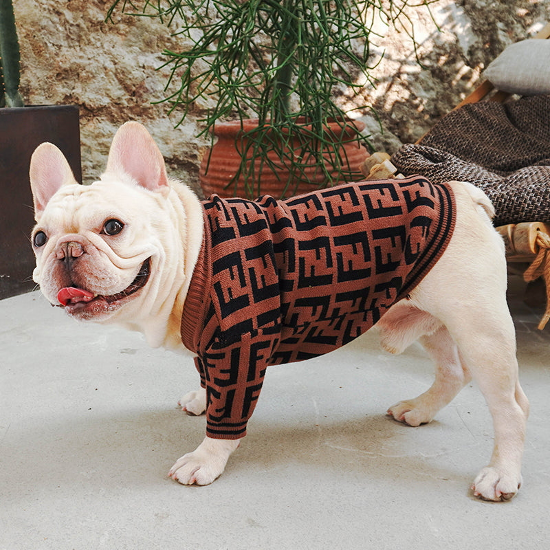 L-V luxury design pet dog sweater