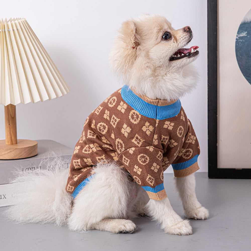 L-V luxury design dog Pet sweater