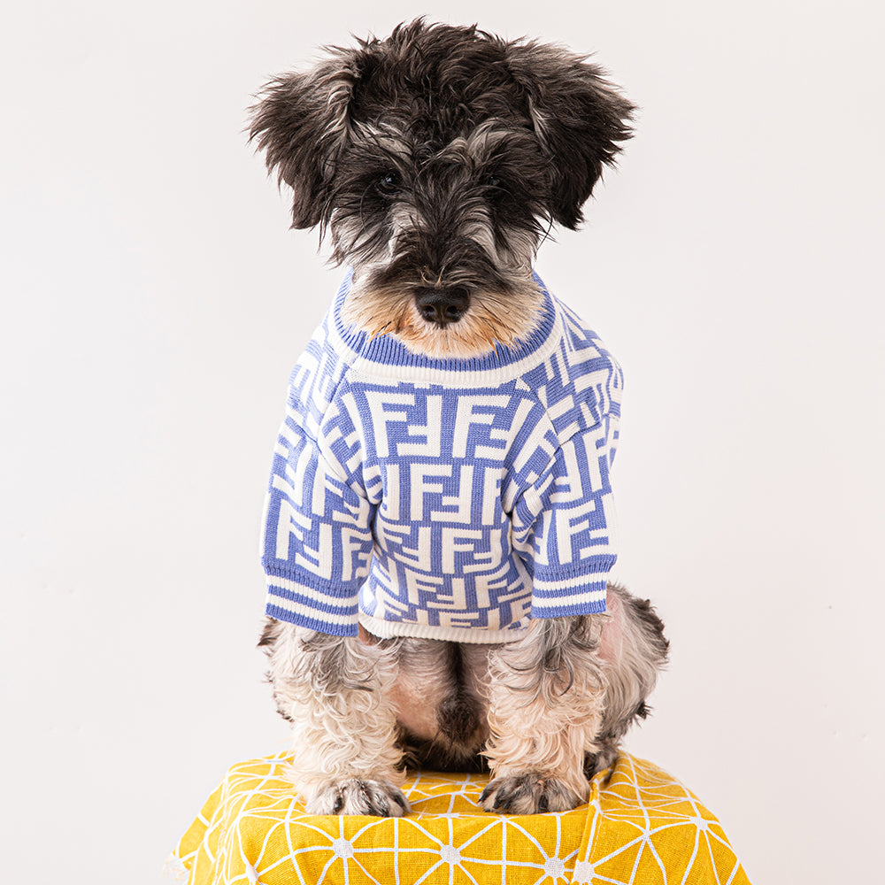 F-F luxury design pet dog sweater