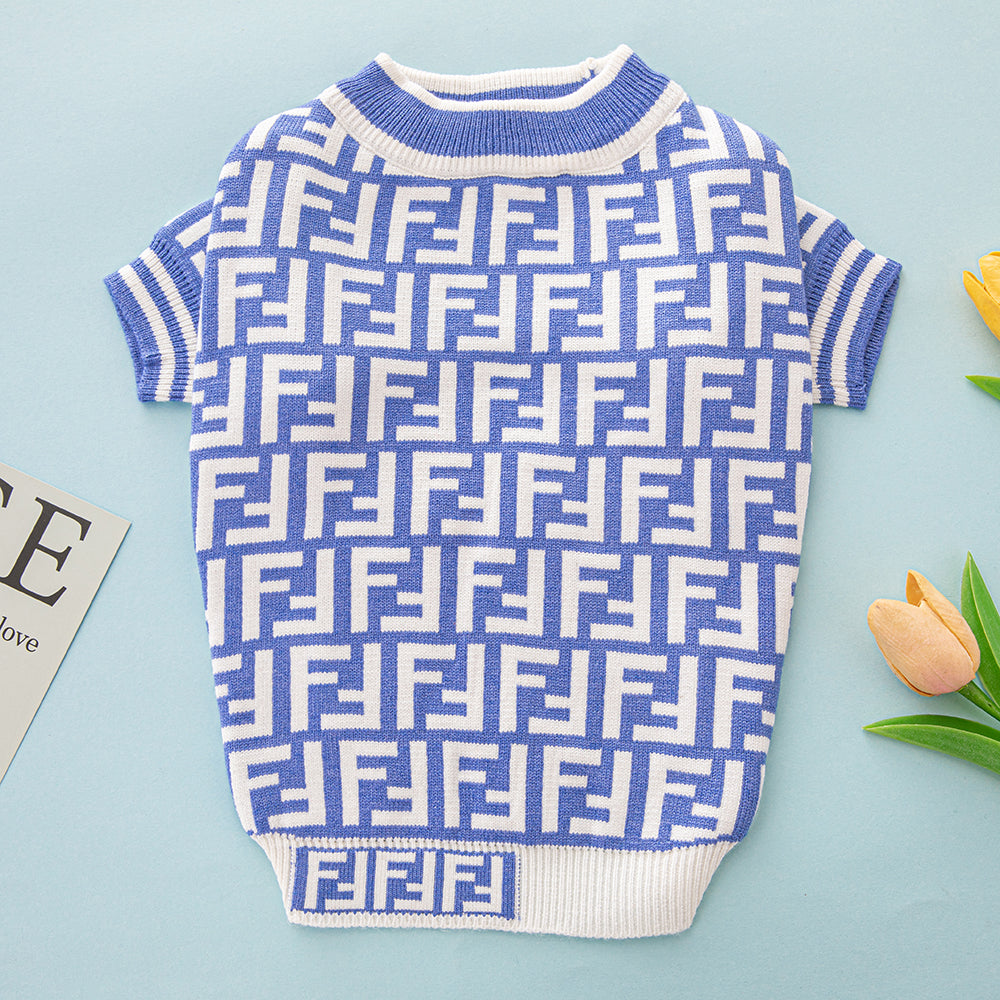 F-F luxury design pet dog sweater