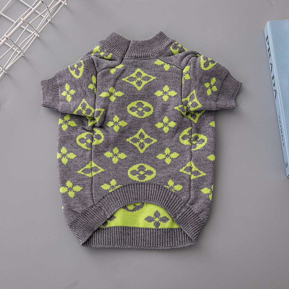 L-V luxury design pet dog sweater