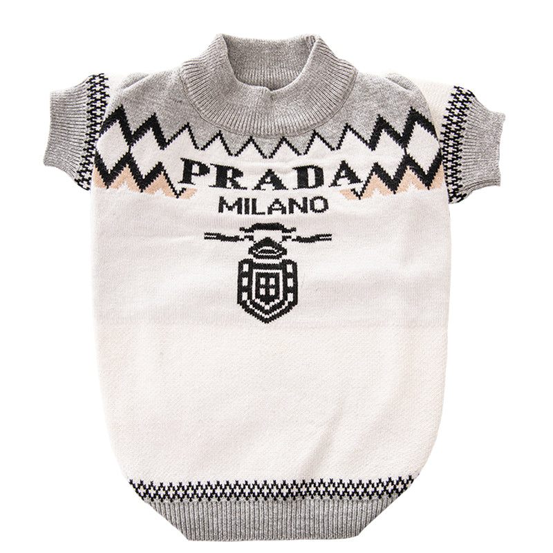 PRWDA luxury design pet dog sweater