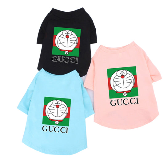 G-G luxury design Cartoon pet dog T-shirt