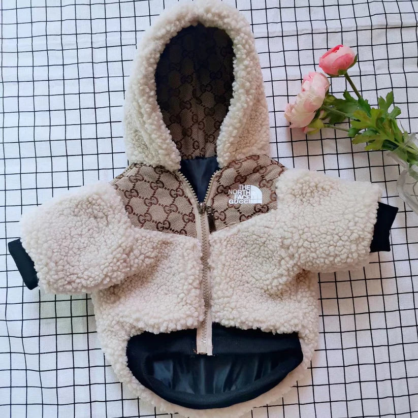 Goochi x The Dog Face Fur Dog Jacket