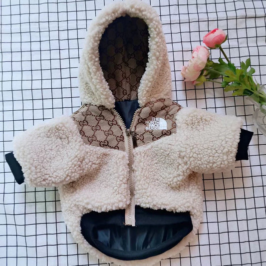 Goochi x The Dog Face Fur Dog Jacket