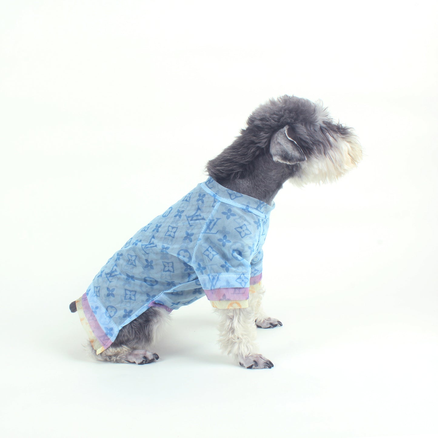 L-V luxury design pet dog T-shirt