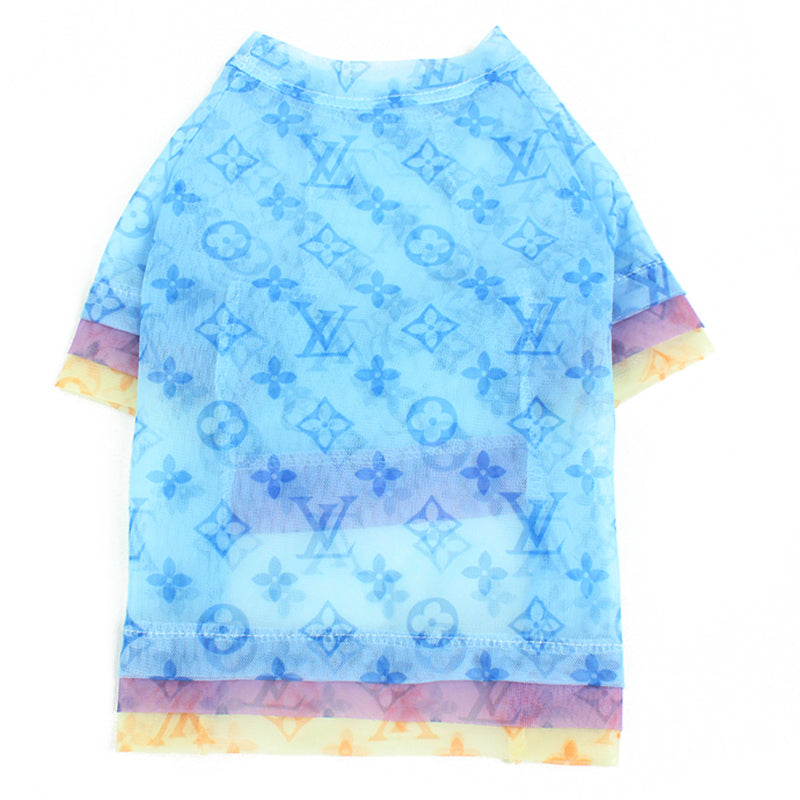 L-V luxury design pet dog T-shirt