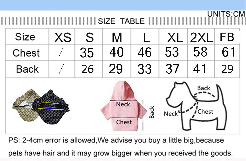 Luxury Design Dog Jacket
