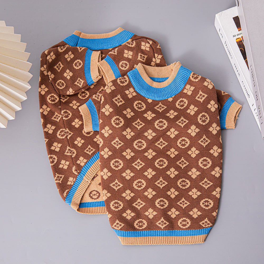 L-V luxury design dog Pet sweater