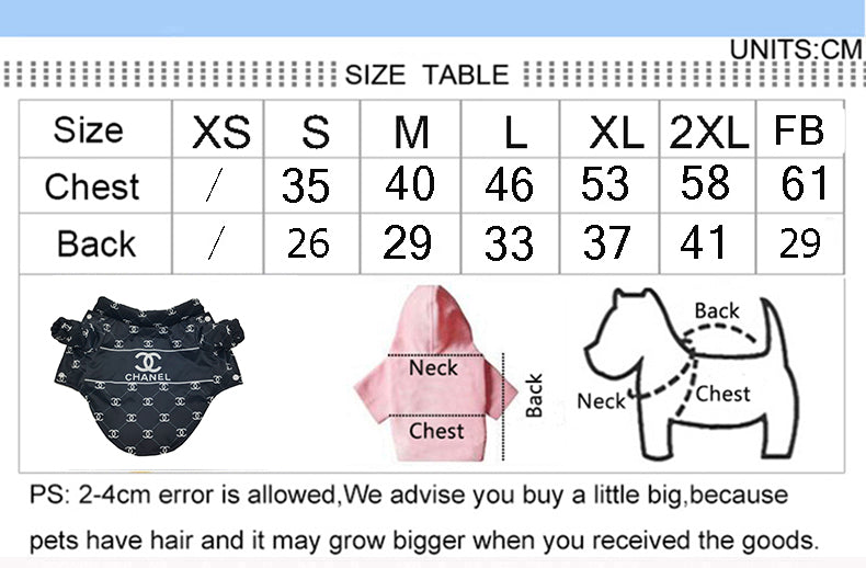 C-N Luxury Design Dog Jacket