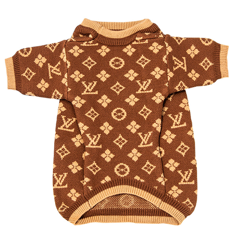 L-V luxury design pet dog sweater