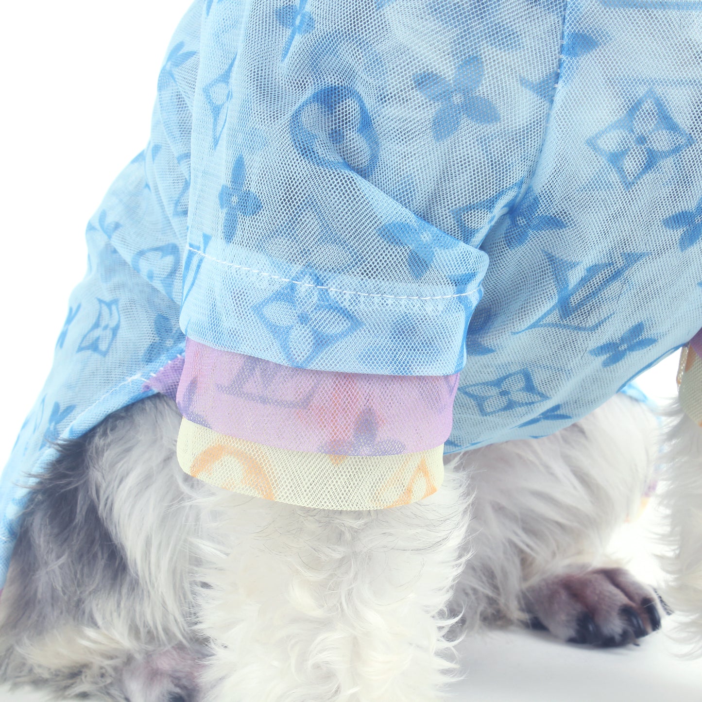 L-V luxury design pet dog T-shirt