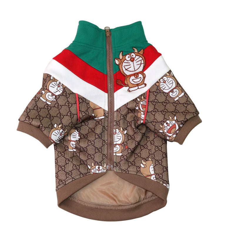 G-GLuxury design cartoon pet dog jacket clothes