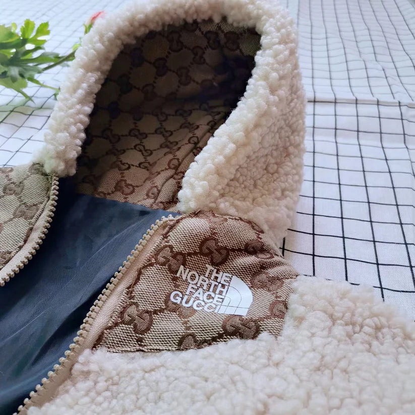 Goochi x The Dog Face Fur Dog Jacket
