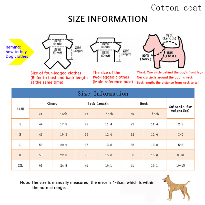 G-GLuxury design cartoon pet dog jacket clothes