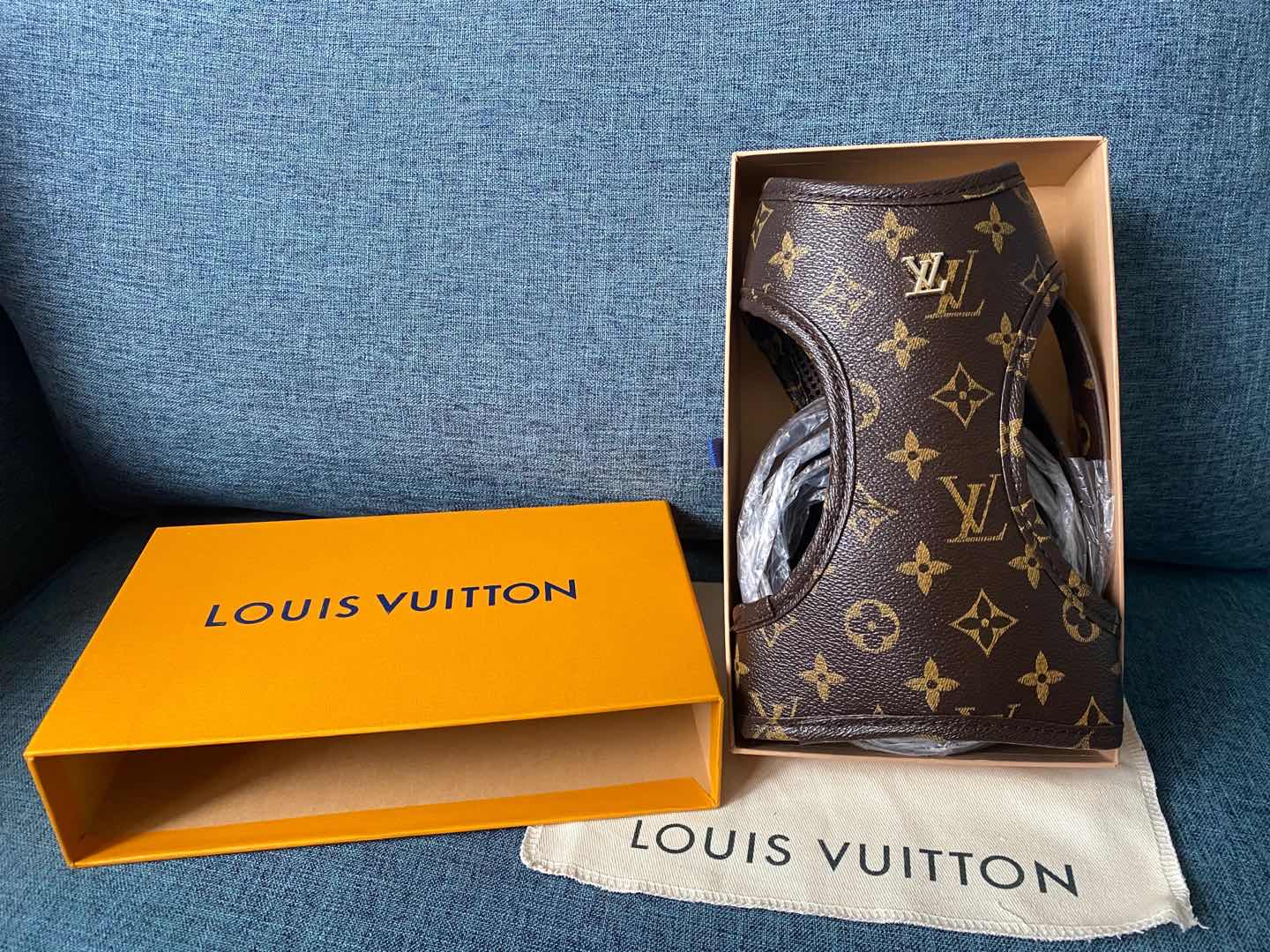 Liun Vuito Luxury Harness & Leash Set
