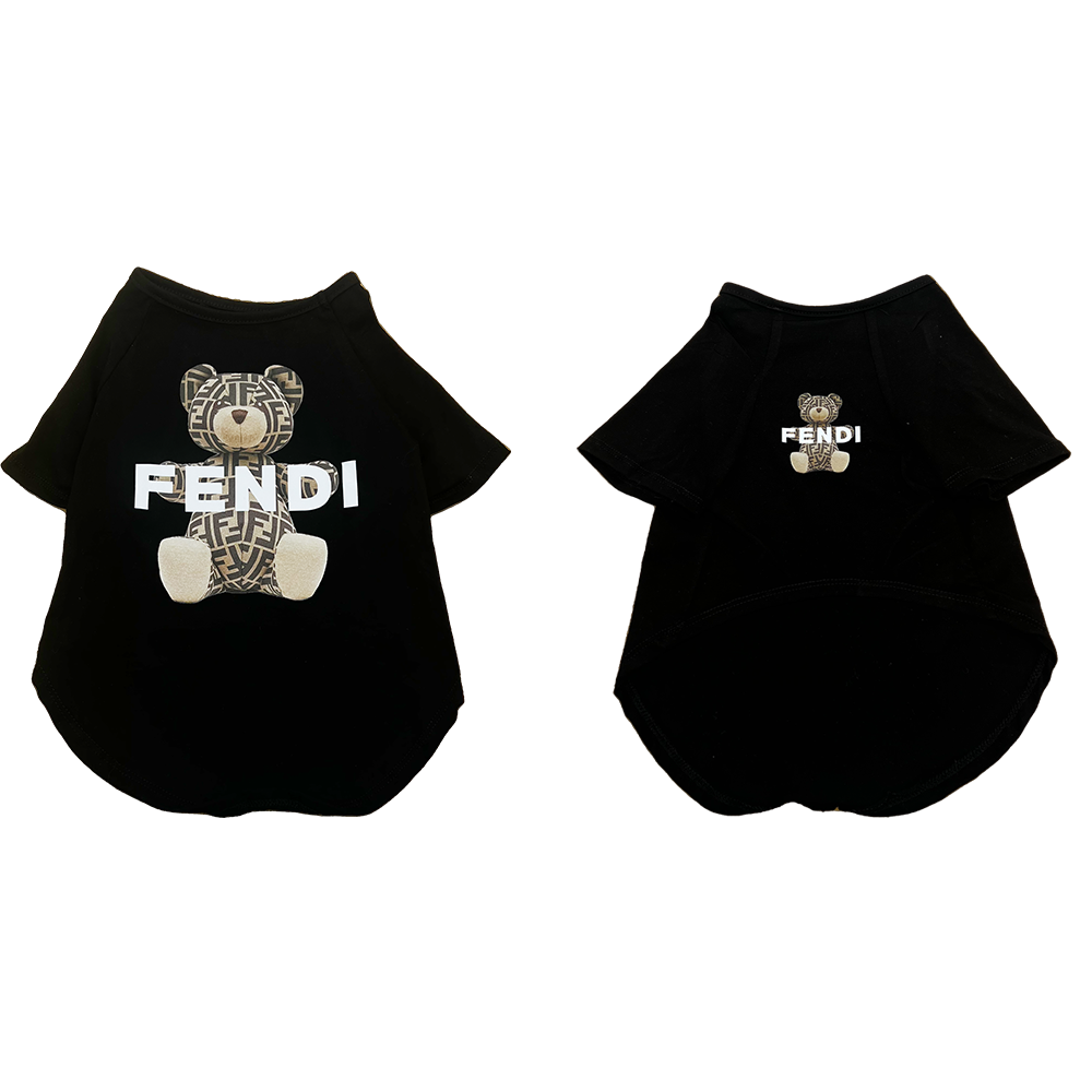 F Bear Double Logo Designer T-shirt