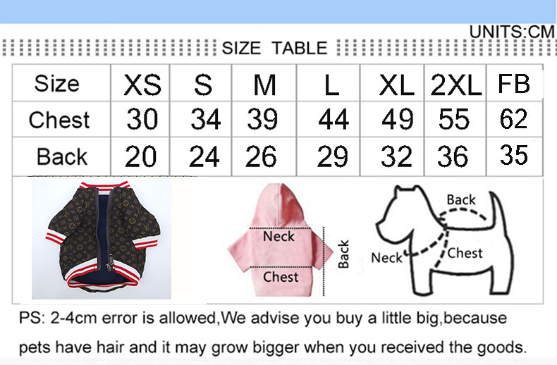 Designer Dog Jackets