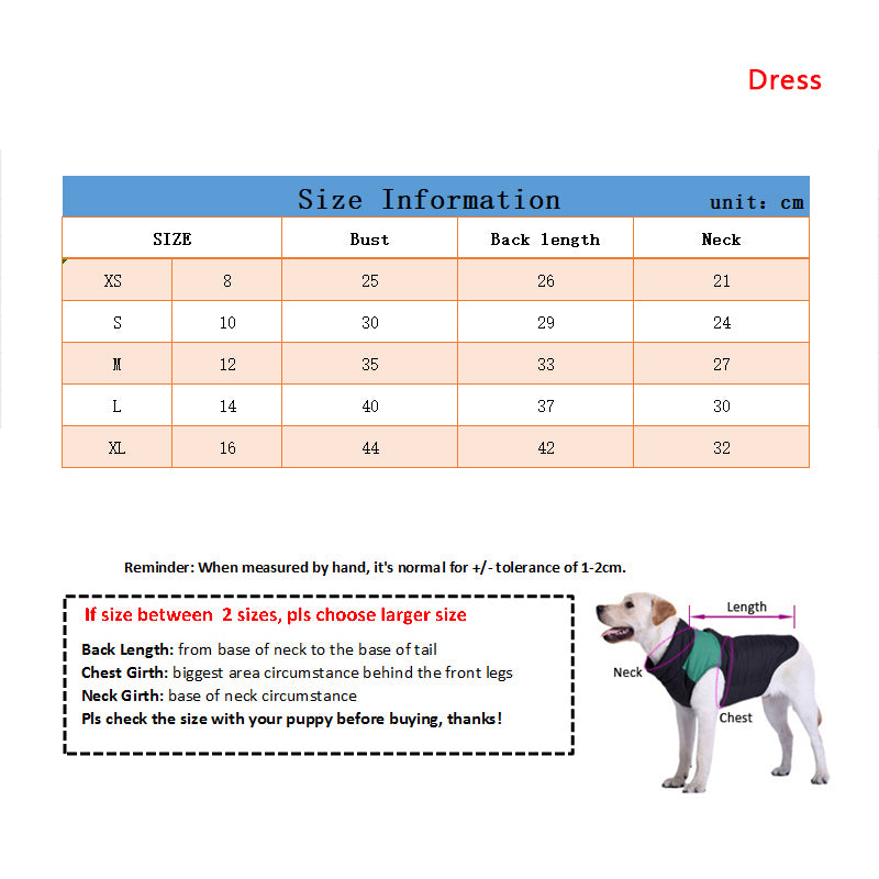 Luxury Design Pet Dog Dress Clothes