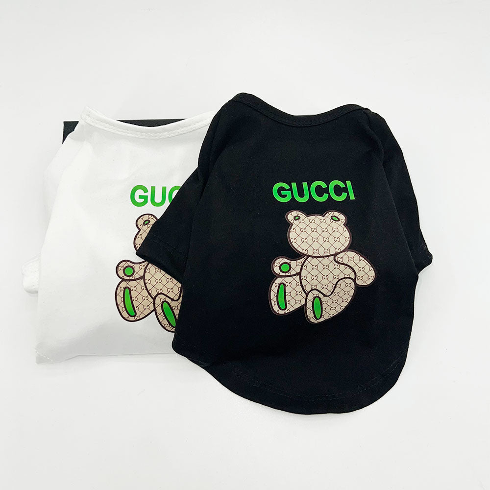 GGcci Green Bear Pet Luxury T-shirt