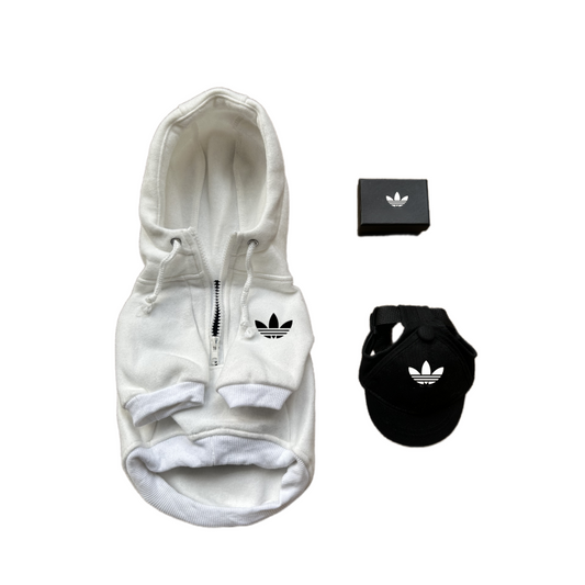 Adidog Trefoil Half-Zip Hoodie