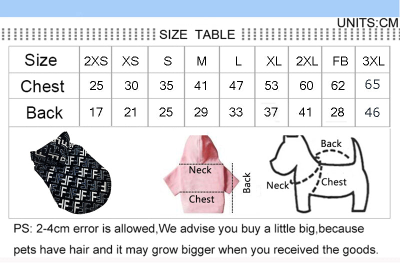 F-D Luxury Design Dog Jacket