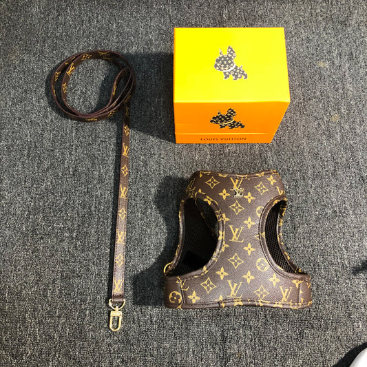 Liun Vuito Luxury Harness & Leash Set